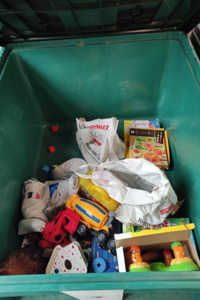 bac de recyclage jouets et jeux